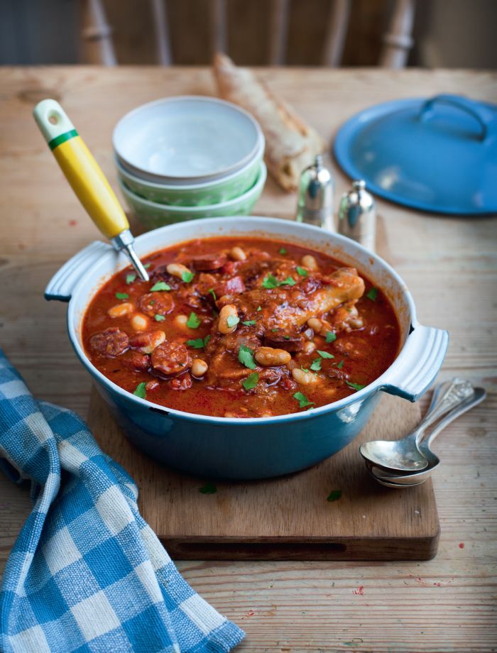 Donal Skehan recipe Chorizo Chicken Bean Stew