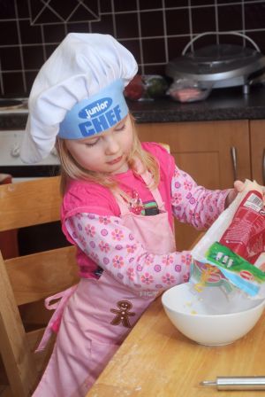 making pizza