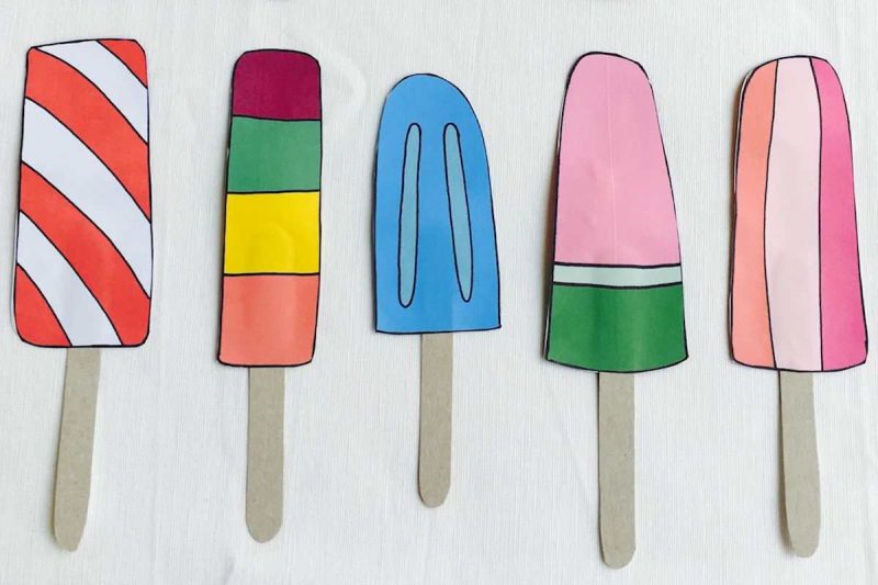 Cute Paper Ice Lollies That Your Kids Will Love to Make