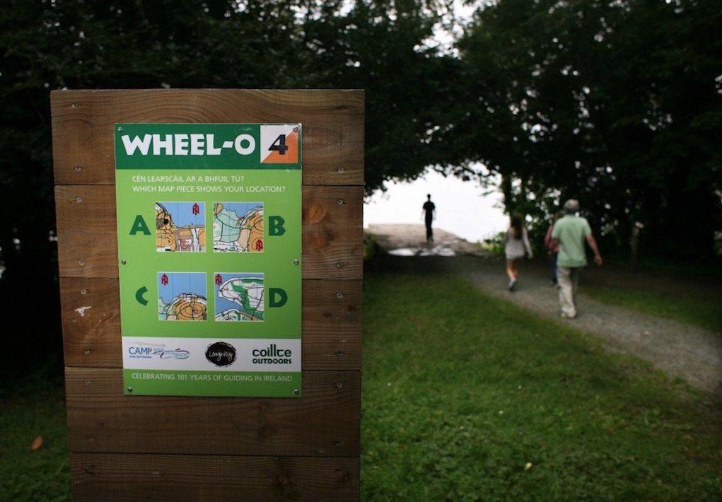 Wheel O Map at Lough Key Forest Park