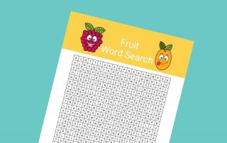 Fruit word search lead - Mykidstime