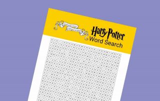 Harry Potter word search lead - Mykidstime