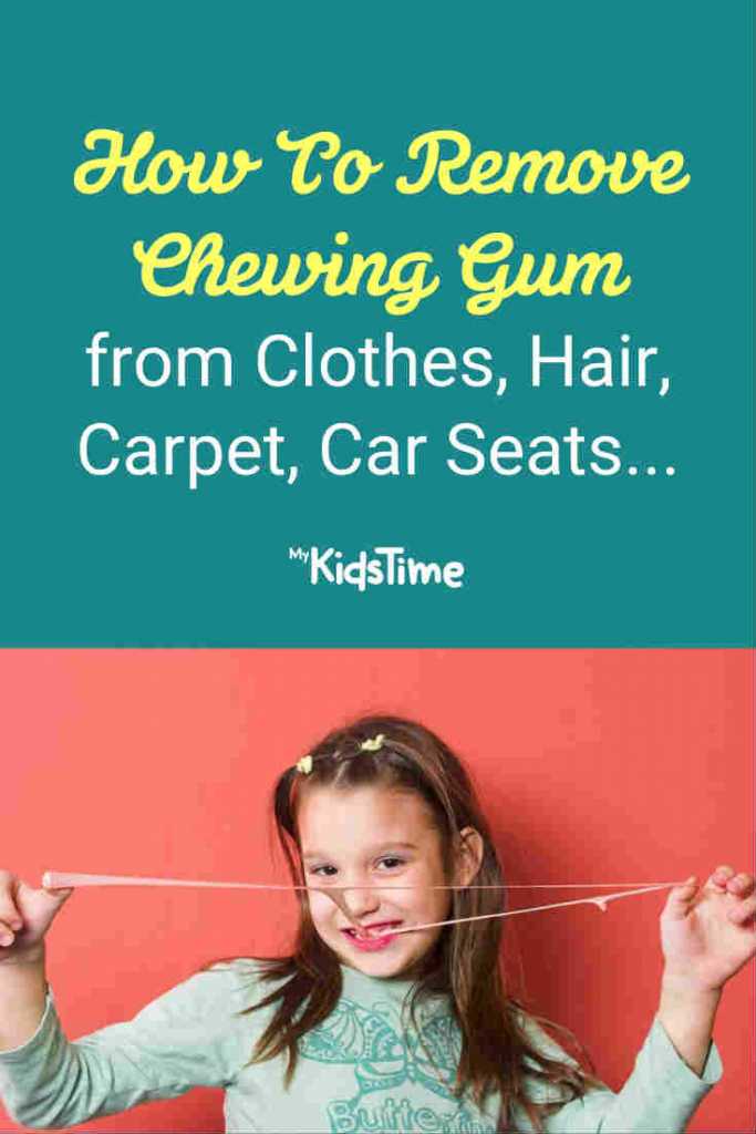How To Remove Chewing Gum From Clothes, Hair, Carpet, Car Seats...