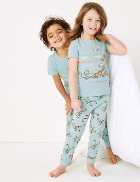 Roald Dahl clothing range from M&S Monkey Pyjamas