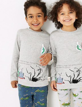 Roald Dahl clothing range from M&S spider t-shirt