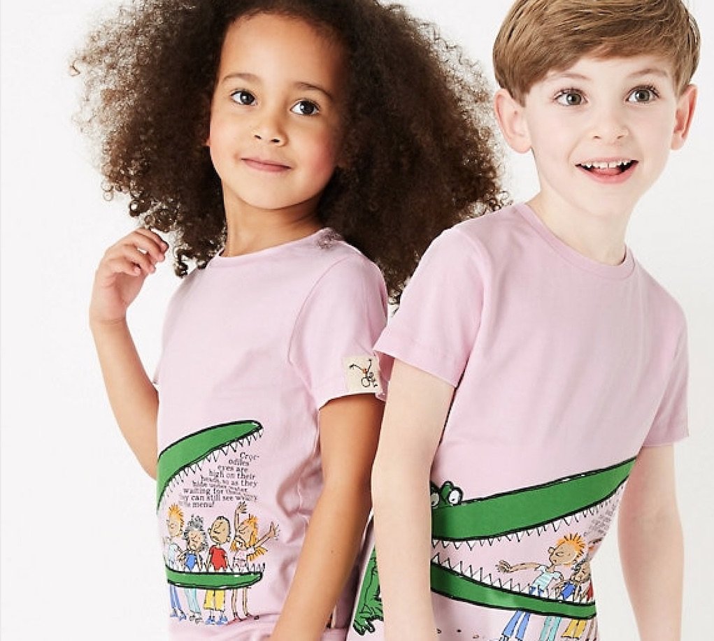 Roald Dahl clothing range from M&S Crocodile t-shirt
