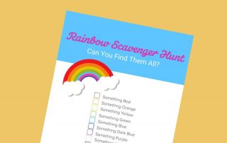Rainbow scavenger hunt lead - Mykidstime