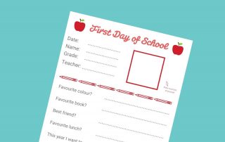 First Day of School Interview download lead - Mykidstime