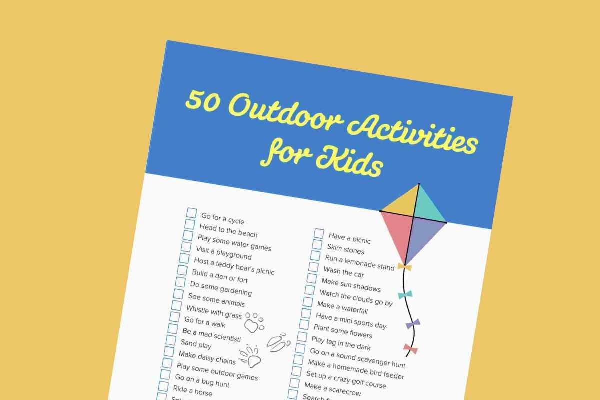 50 Fun Outdoor Activities for Kids – FREE Checklist