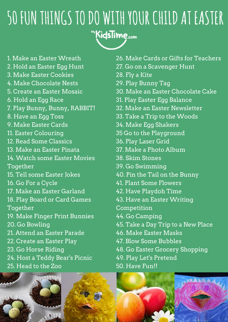 50 Brilliant Things to Do at Easter with Kids – Free Checklist!