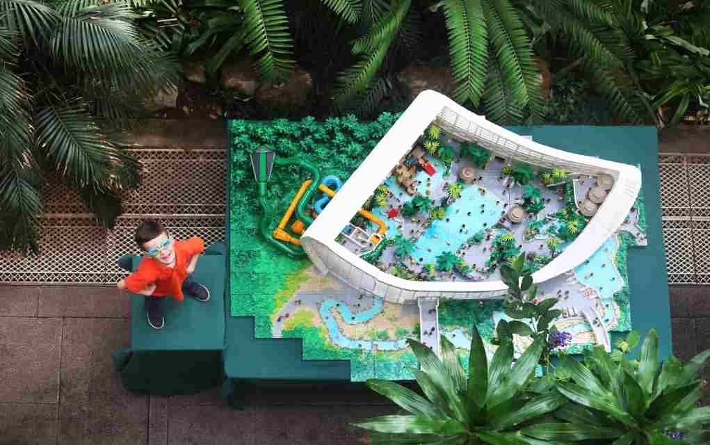55,667 LEGO Bricks Used To Build Model of New Swimming Paradise