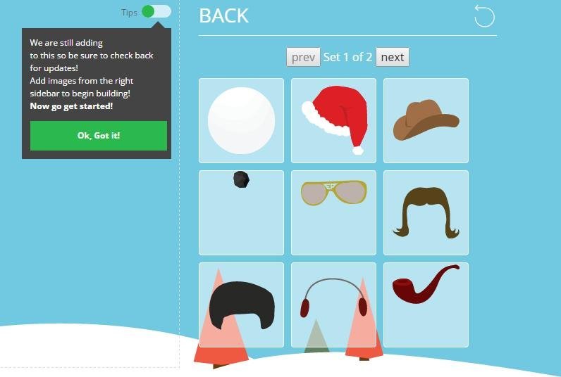 Build Your Own Snowman Game