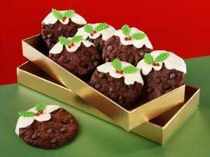 Chocolate Chip Christmas Pudding Cookies recipe