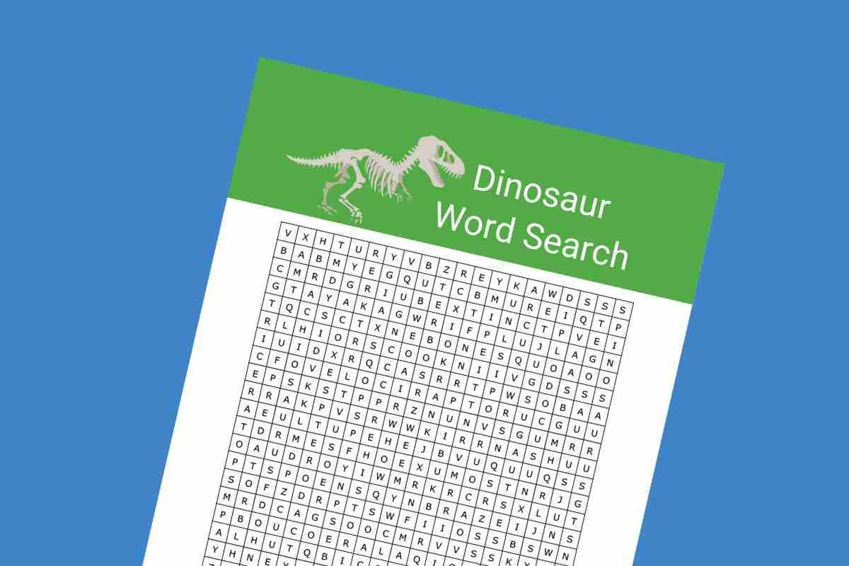 Download Your FREE Dinosaur Word Search for Some Dino Fun!