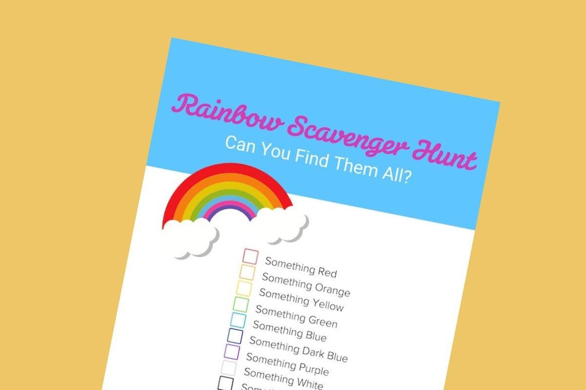 Download Your FREE Fun Rainbow Scavenger Hunt for Kids