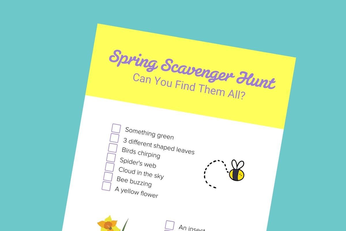 Download Your FREE Fun Spring Scavenger Hunt for Kids