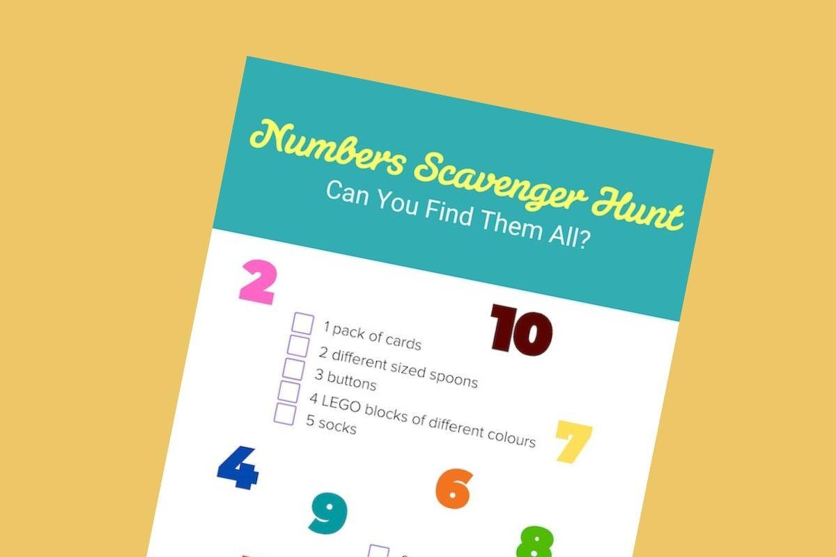 Download Your FREE Fun Numbers Scavenger Hunt for Kids