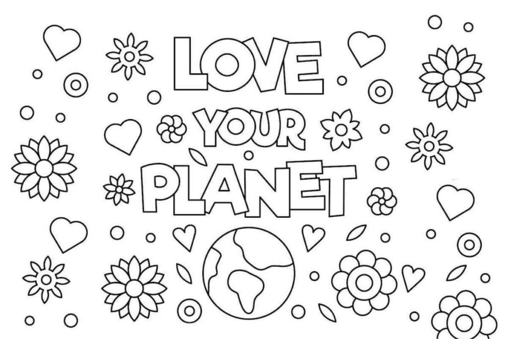 12 FREE Earth Day Colouring Pages for Kids