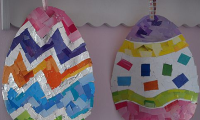 Easter Crafts for Kids: Easter Egg Mosaic