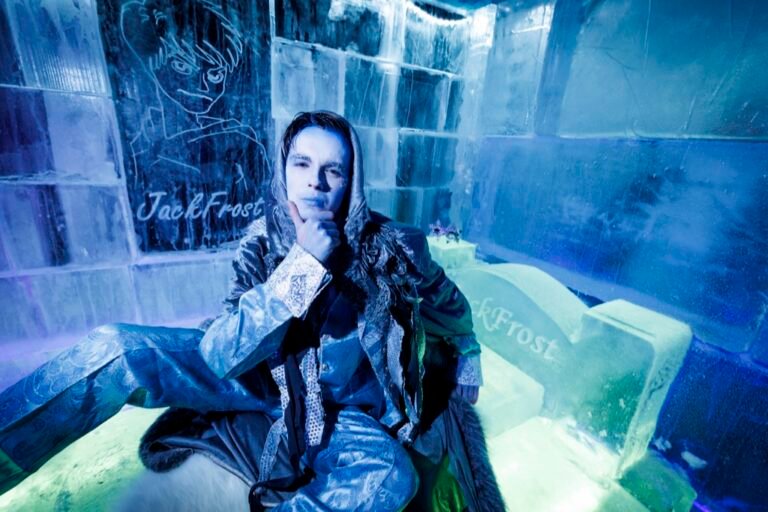 Jack Frost in the Ice Cave at Elf Town Dublin