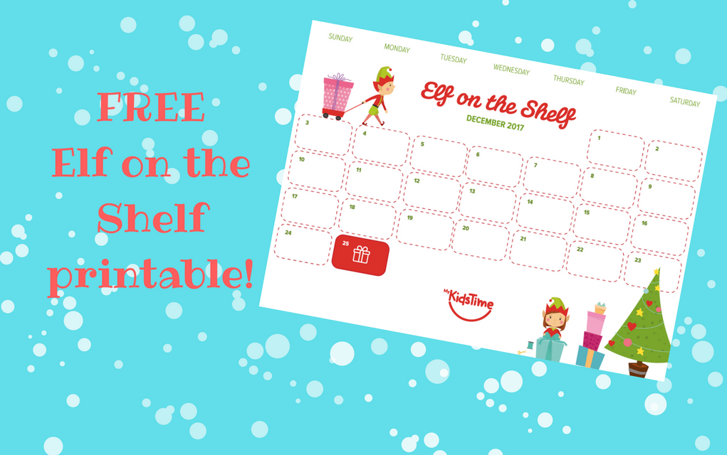 Plan Your Festive Activities With A Free Elf on the Shelf Calendar Printable