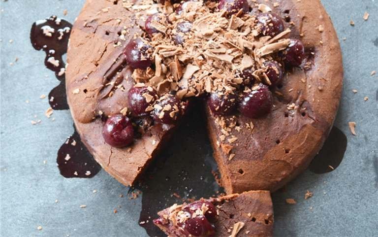 Gluten Free Chocolate Cherry Cake