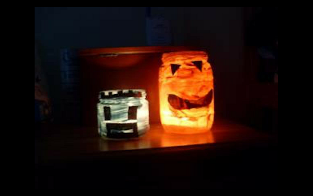 How to Make a Halloween Candle Holder