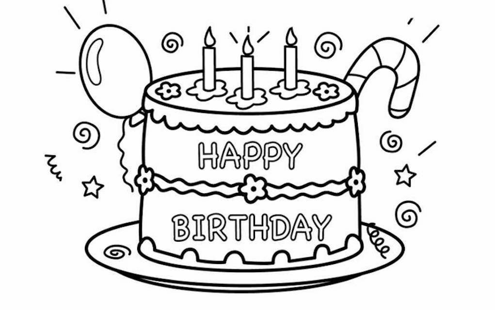 14 Happy Birthday Colouring Pages for Spreading Birthday Cheer!