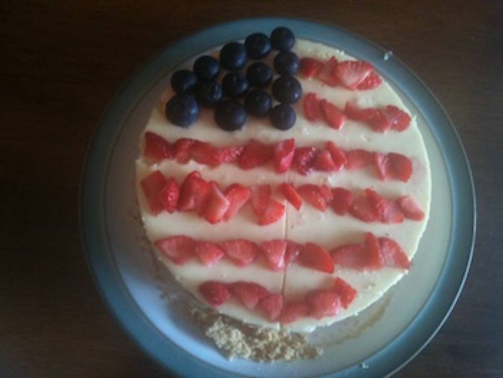 Celebrate July 4th With This Easy-To-Make America Flag Cheesecake