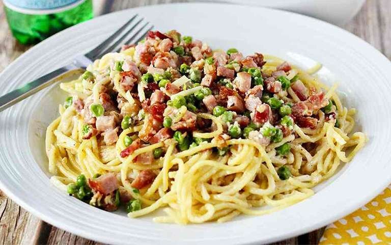 Leftover Ham? Try this Hearty Ham and Pea Pasta Recipe
