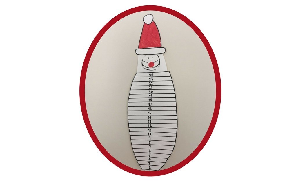 Make This Jolly Christmas Countdown Santa Calendar