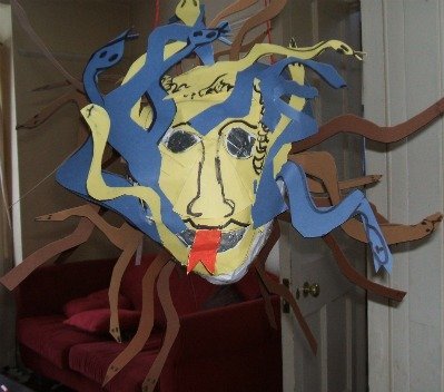 How to Make a Pinata in the shape of Medusa!