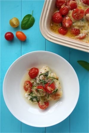 Gratin of Fish with Cheese, Tomatoes and Herbs