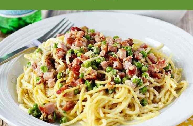 Ham and Pea Pasta recipe photo
