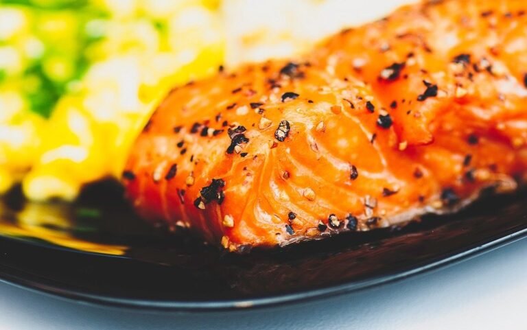 Salmon with Kelp Butter, Baby Potatoes with Mixed Vegetable recipe
