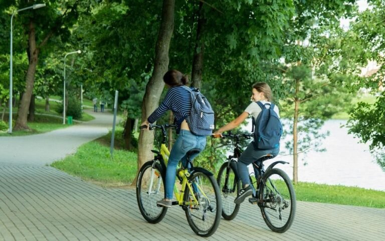 teens on bikes