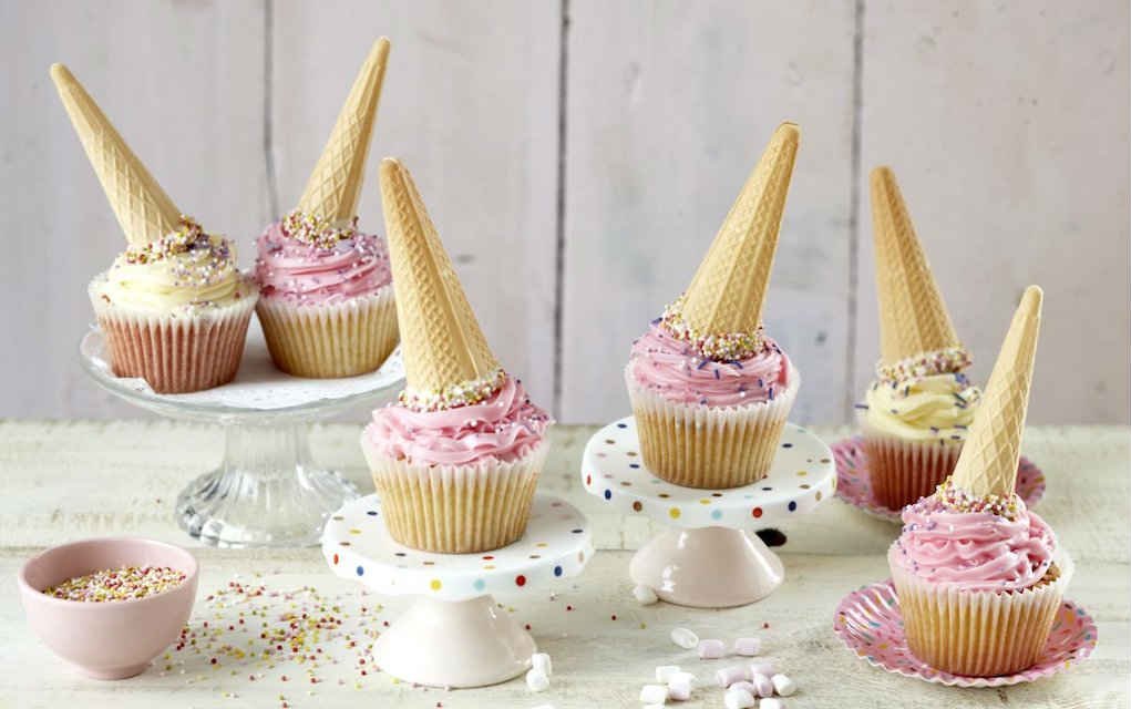 Make Your Own Upside Down Ice Cream Cone Cupcakes