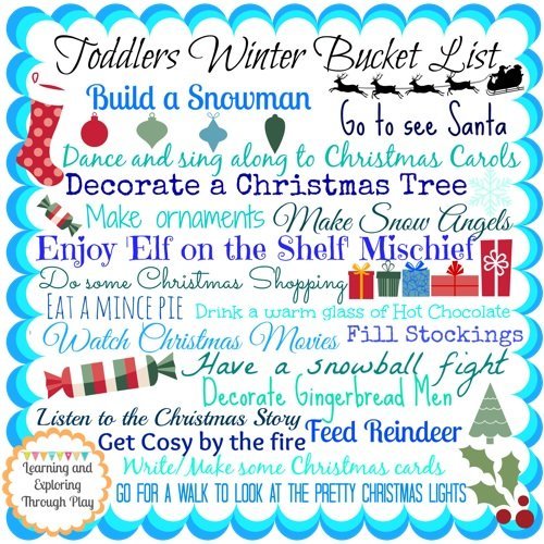 Winter Bucket List for Toddlers